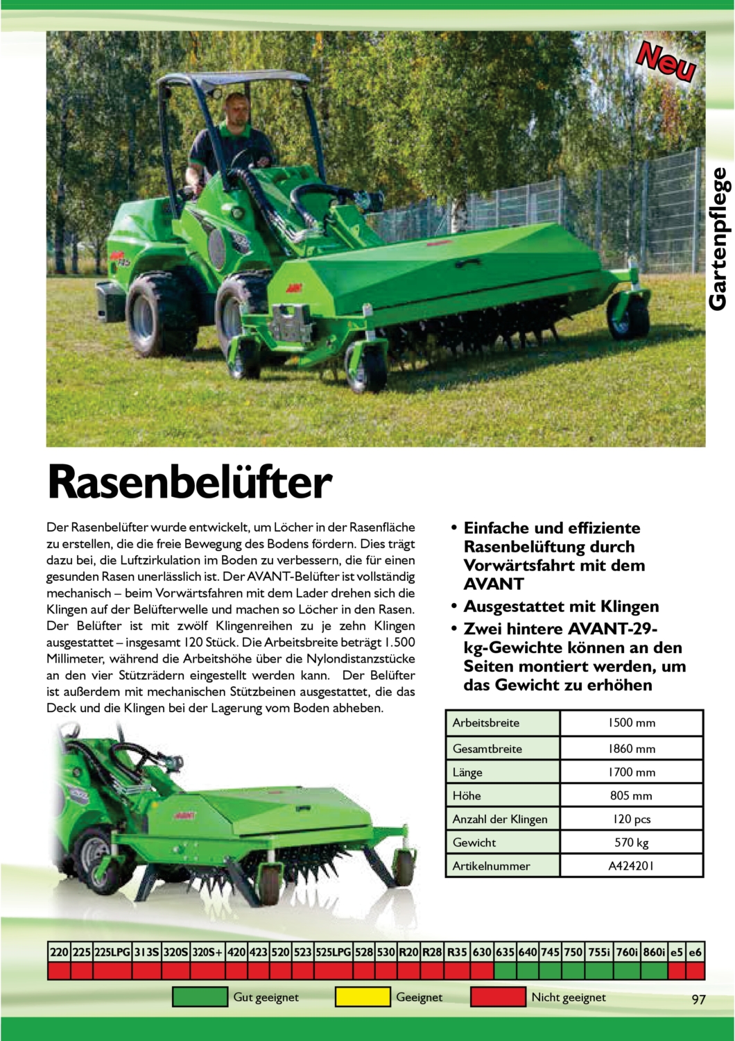 Rasenbelüfter - Aerator / Strobl Austria