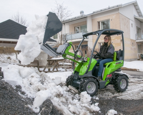 Hoflader Hochentleerung