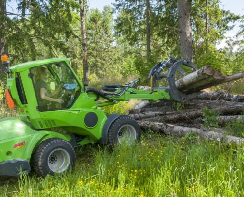 Forstzange Hoflader Radlader Anbaugerät