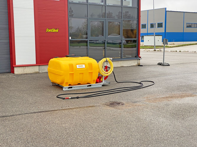 Foresteel FTW-2000 mobile Bewässerungstechnik, gießen, Schlauch