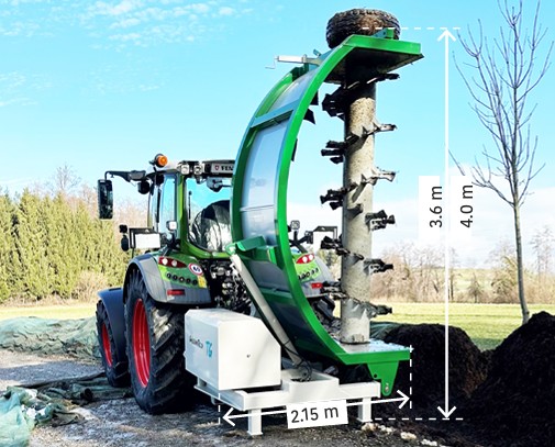 Gujer Kompostwender TG 303, kompostieren, biologisch abbaubar