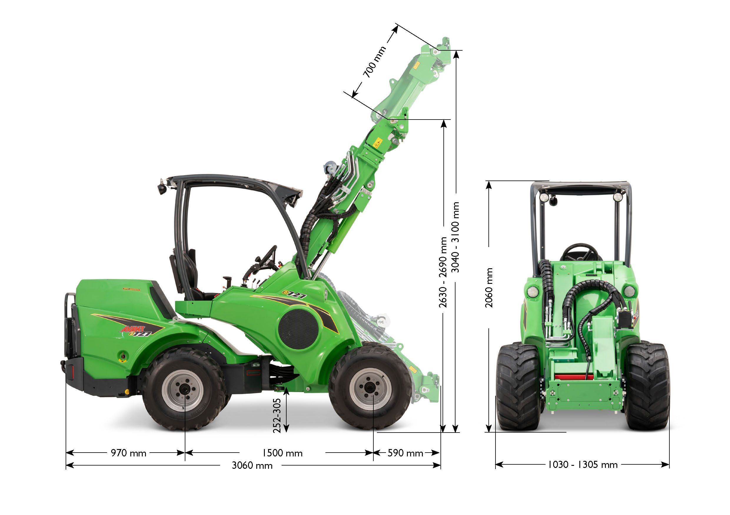 Avant Multifunktionslader, Avant e727, Radlader, Lader, Hoftrac